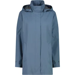 CMP Damen Rain Hoodie Button Jacke