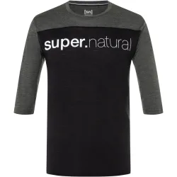 Super.Natural Herren Contrast 3/4 T-Shirt