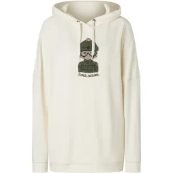 Super.Natural Damen Snow Cat Hoodie