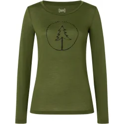 Super.Natural Damen Bubble Tree Longsleeve