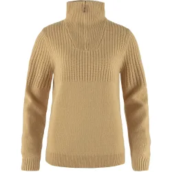 Fjällräven Damen Övik Half Zip Knit Pullover