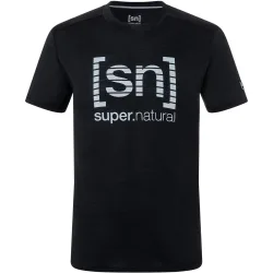 Super.Natural Herren Grid Logo T-Shirt