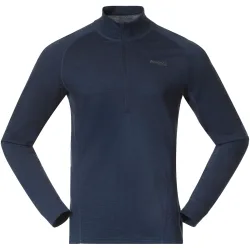 Bergans Herren Inner:Pure Merino Half Zip Longsleeve