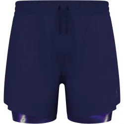 Odlo Herren Zeroweight 5 Inch Print 2-in-1 Shorts