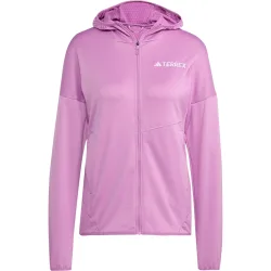 adidas Terrex Damen Xperior Climawarm Light Fleece Hooded Jacke