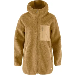 Fjällräven Damen Vardag Pile Fleece Long Jacke