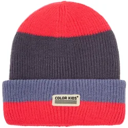 Color Kids Kinder Wool & Contrast Mütze