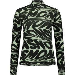 Mons Royale Damen Cascade Merino Mock Neck Longsleeve