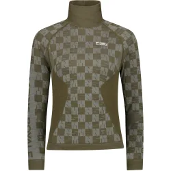 Mons Royale Damen Ascender Merino Seamless Mock Longsleeve