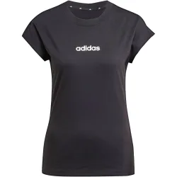adidas Damen Essentials Linear Cotton T-Shirt