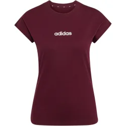 adidas Damen Essentials Linear Cotton T-Shirt