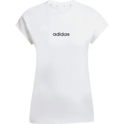 adidas Damen Essentials Linear Cotton T-Shirt
