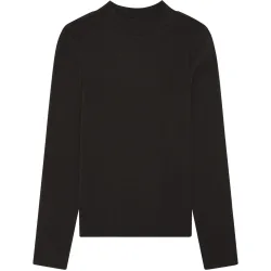 KnowledgeCotton Apparel Damen Rib High Neck Longsleeve