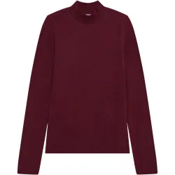 KnowledgeCotton Apparel Damen Rib High Neck Longsleeve