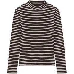 KnowledgeCotton Apparel Damen Rib High Neck Longsleeve