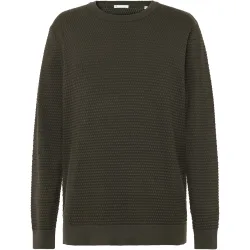 KnowledgeCotton Apparel Herren Vagn Bubble Knit Crew Neck Pullover