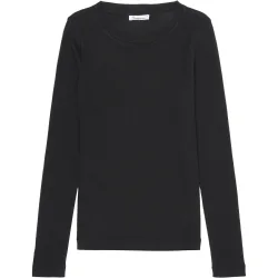 KnowledgeCotton Apparel Damen Rib Scoop Neck Longsleeve