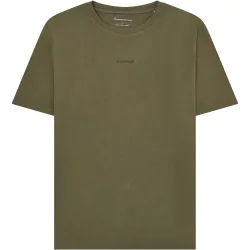 KnowledgeCotton Apparel Herren Chest Embroidery T-Shirt