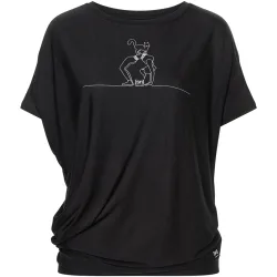 Super.Natural Damen Cat Yoga Loose T-Shirt