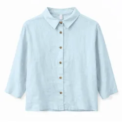 Mazine Damen 3/4 Sleeve Linen Bluse
