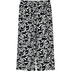 Mazine Damen Printed Wide Leg Viscose Hose
