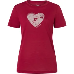 Super.Natural Damen Bergzeit Bike Heart T-Shirt