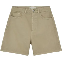 KnowledgeCotton Apparel Damen Gale Straight Mid-Rise Twill Shorts