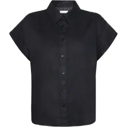 KnowledgeCotton Apparel Damen Aster Fold Up Linen Bluse
