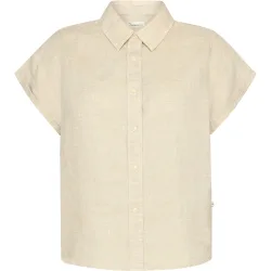 KnowledgeCotton Apparel Damen Aster Fold Up Linen Bluse