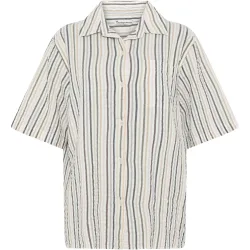KnowledgeCotton Apparel Damen Seersucker Stripe Bluse