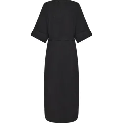 KnowledgeCotton Apparel Damen Linen-Mix V-Neck Kleid