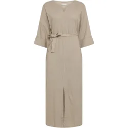 KnowledgeCotton Apparel Damen Linen-Mix V-Neck Kleid
