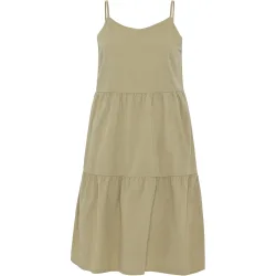 KnowledgeCotton Apparel Damen Seersucker Strap Kleid