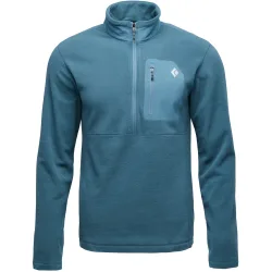 Black Diamond Herren Rift Half Zip Fleece Pullover