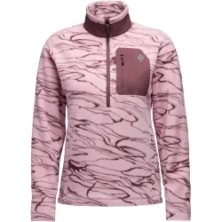 Black Diamond Damen Rift Half Zip Fleece Pullover