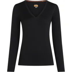 Icebreaker Damen Merino 200 Oasis V Neck Longsleeve