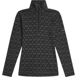 Icebreaker Damen 260 Oasis Vertex Alpine Geo Half Zip Longsleeve