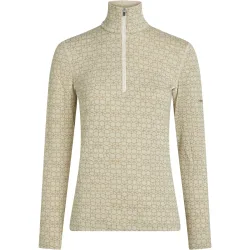 Icebreaker Damen 260 Oasis Vertex Alpine Geo Half Zip Longsleeve