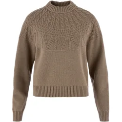 Fjällräven Damen Övik Solid Jacquard Knit Pullover
