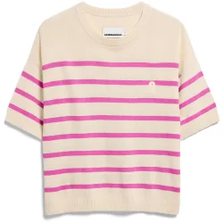 Armedangels Damen Stripe Linen Blend T-Shirt