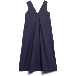 Armedangels Damen Poplin Maxi V-Neck Kleid