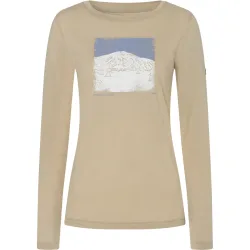 Super.Natural Damen Lithography Mountain Longsleeve