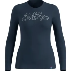 Odlo Damen Merino 200 80 Years Bl Crew Longsleeve