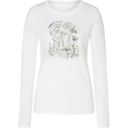 Super.Natural Damen Rock Flowers Bio C Longsleeve