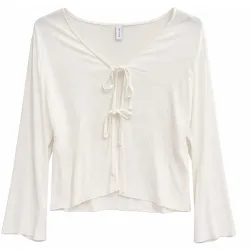 Mazine Damen Wide Sleeve Crinkle Bluse