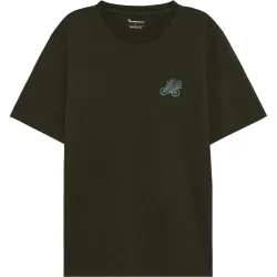KnowledgeCotton Apparel Herren Chest Embroidery T-Shirt