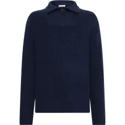 KnowledgeCotton Apparel Herren Merino Half Zip Pullover