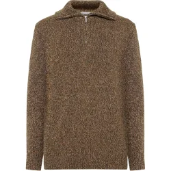 KnowledgeCotton Apparel Herren Quater Zip Pullover