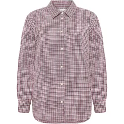 KnowledgeCotton Apparel Damen Vega Relaxed Check Hemd