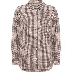 KnowledgeCotton Apparel Damen Vega Relaxed Check Hemd